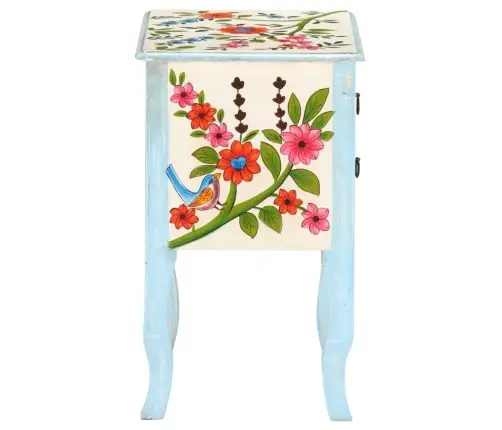 Naktsskapītis, 40X30X50 Cm, Apgleznots, Mango Masīvkoks Vidaxl