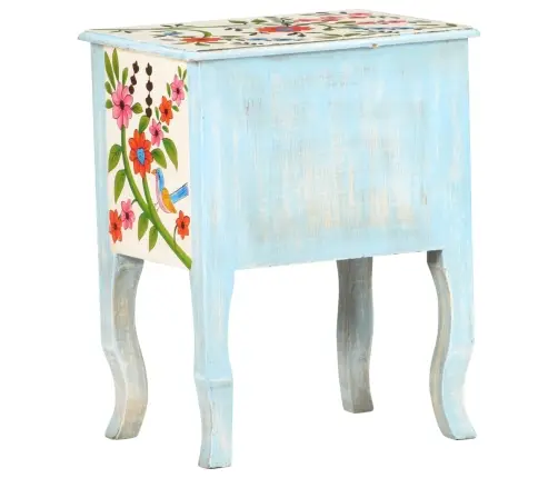 Naktsskapītis, 40X30X50 Cm, Apgleznots, Mango Masīvkoks Vidaxl