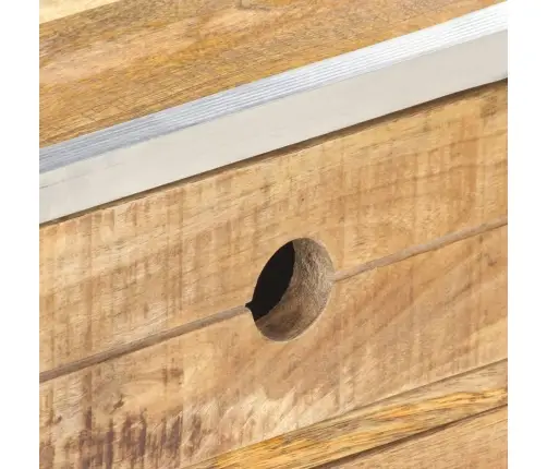 Kavos Staliukas, 89X59X33cm Neapdorotos Mango Medienos Masyvas