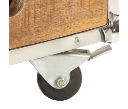 Kavos Staliukas, 89X59X33cm Neapdorotos Mango Medienos Masyvas