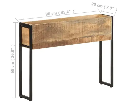 Lovelis, 90X20X68cm Neapdorota Mango Mediena