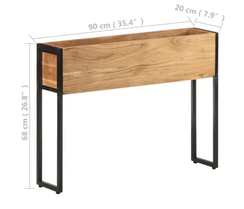 Taimekast 90 X 20 X 68 Cm Toekas Akaatsiapuit