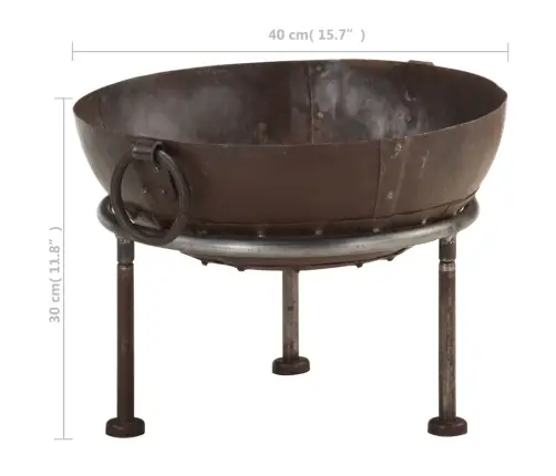 Ugunskura Vieta, Ø40 Cm, Senatnīgs Dizains, Dzelzs Vidaxl