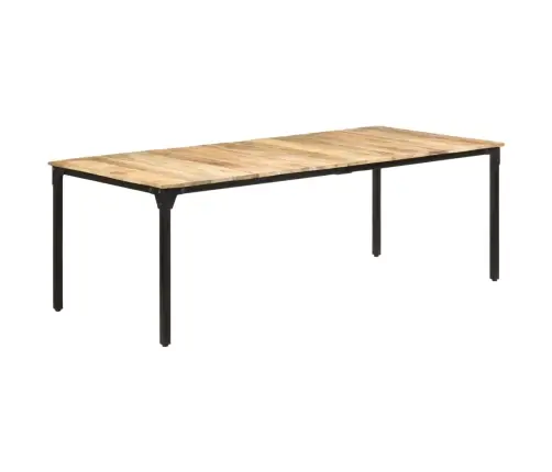 Virtuves Galds, 220X100X76 Cm, Neapstrādāts Mango Koks Vidaxl