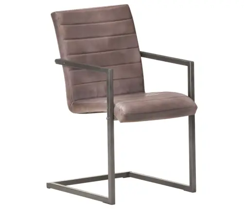 Konsoles Virtuves Krēsli, 2 Gab., Brūna Dabīgā Āda Vidaxl