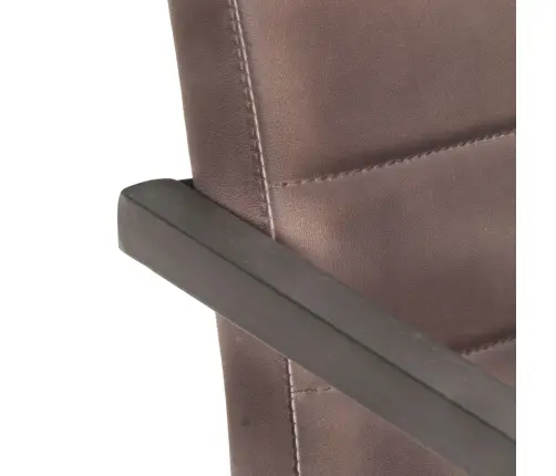 Konsoles Virtuves Krēsli, 2 Gab., Brūna Dabīgā Āda Vidaxl