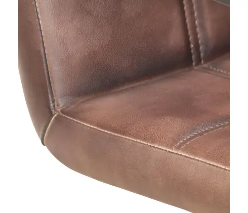 Konsoles Virtuves Krēsli, 2 Gab., Bružāti Brūna Dabīgā Āda Vidaxl