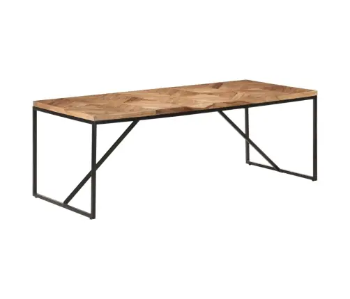 Virtuves Galds, 200X90X76 Cm, Akācijas, Mango Masīvkoks Vidaxl