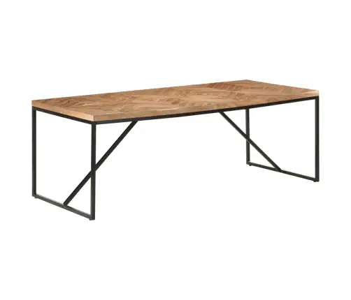 Virtuves Galds, 200X90X76 Cm, Akācijas, Mango Masīvkoks Vidaxl