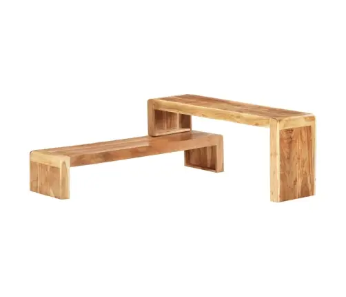 2-Daļīgs Tv Skapītis, Akācijas Masīvkoks Vidaxl