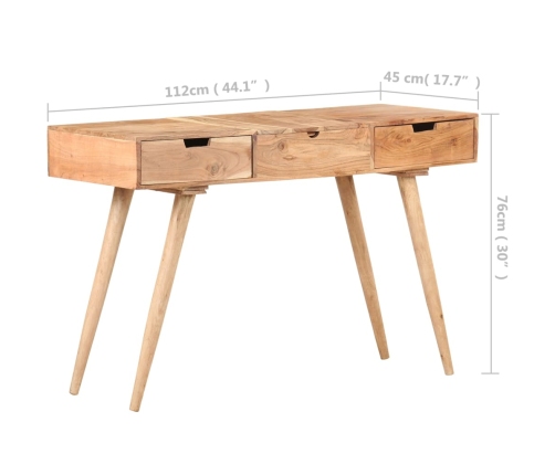 Kosmetinis Staliukas Su Veidrodžiu, 112X45X76cm Akacija