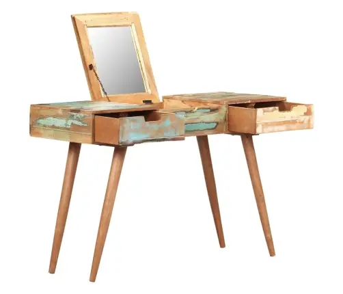 Kosmetinis Staliukas Su Veidrodžiu, 112X45X76cm Mediena