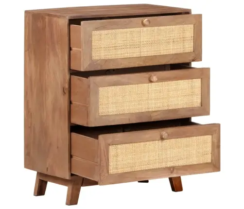 Kumode, 61X35X76 Cm, Mango Masīvkoks Vidaxl