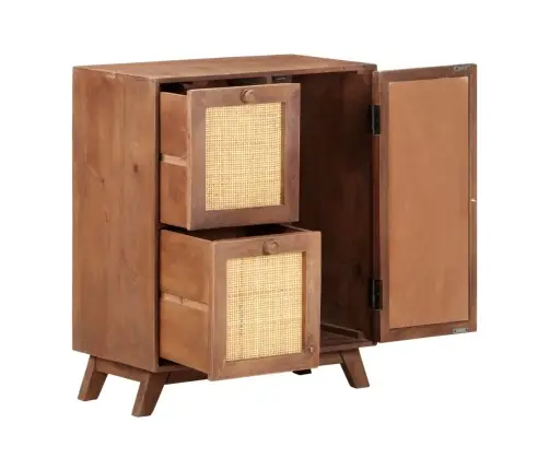 Kumode, 60X35X75 Cm, Mango Masīvkoks Vidaxl