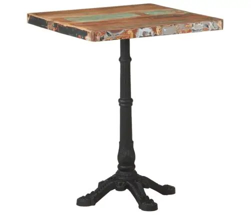 Bistro Galds, 60X60X76 Cm, Pārstrādāts Masīvkoks   Vidaxl