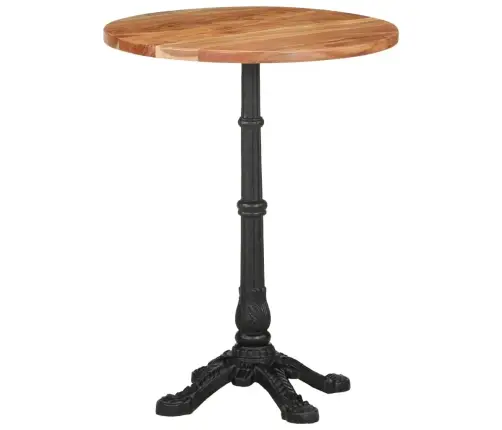 Bistro Galds, Ø60X76 Cm, Akācijas Masīvkoks Vidaxl