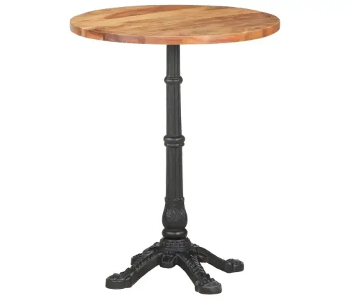Bistro Galds, Ø60X76 Cm, Akācijas Masīvkoks Vidaxl