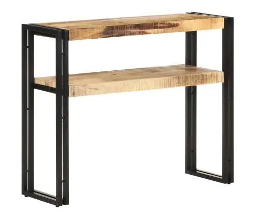 Konsolinis Staliukas, 90X30X75cm Neapdorota Mango Mediena