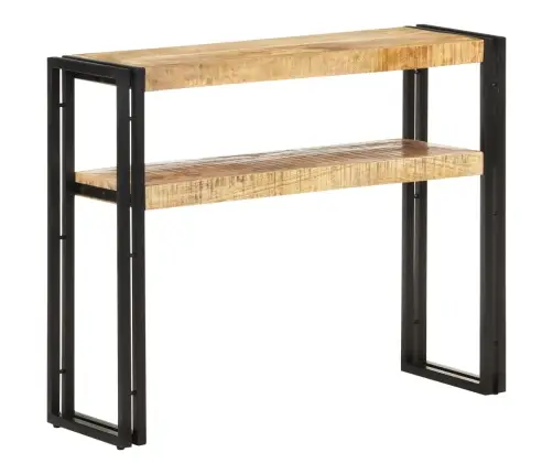 Konsolinis Staliukas, 90X30X75cm Neapdorota Mango Mediena