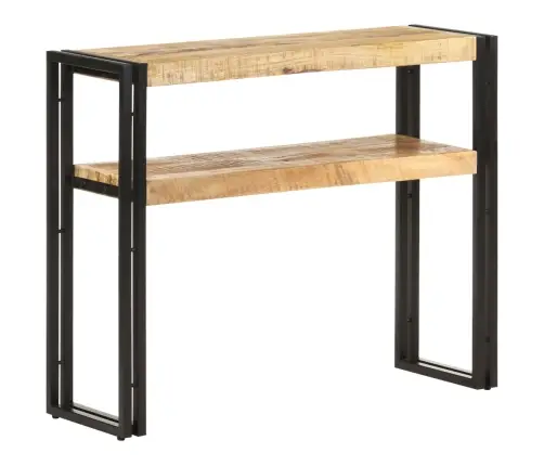 Konsolinis Staliukas, 90X30X75cm Neapdorota Mango Mediena