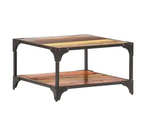 Kafijas Galdiņš, 60X60X35 Cm, Pārstrādāts Masīvkoks Vidaxl