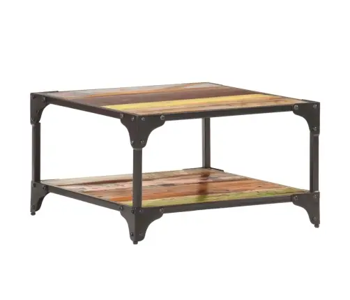 Kafijas Galdiņš, 60X60X35 Cm, Pārstrādāts Masīvkoks Vidaxl