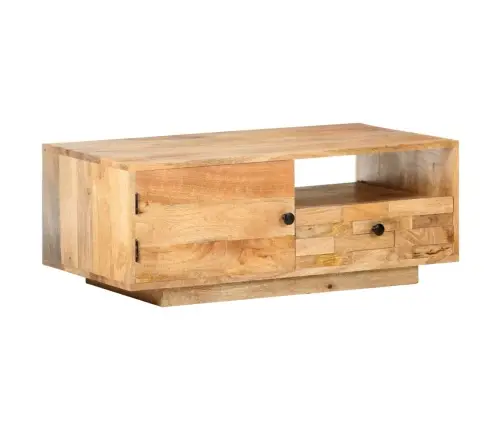 Kafijas Galdiņš, 90X50X35 Cm, Mango Masīvkoks Vidaxl