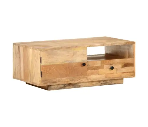 Kafijas Galdiņš, 90X50X35 Cm, Mango Masīvkoks Vidaxl