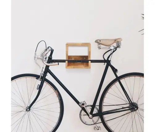 Sienas Velosipēda Turētājs, 35X25X25 Cm, Mango Masīvkoks Vidaxl