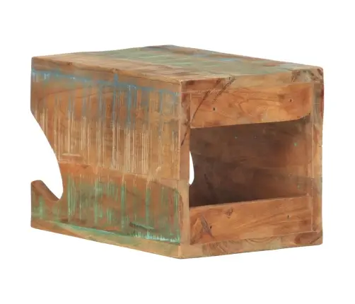 Sienas Velosipēda Turētājs, 35X25X25 Cm, Pārstrādāts Masīvkoks Vidaxl