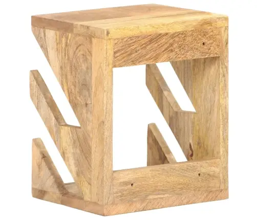 Sienas Skrituļdēļu Plaukts, 25X20X30 Cm, Mango Masīvkoks Vidaxl