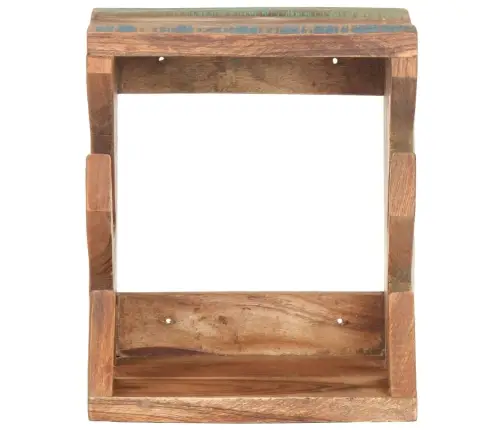 Sienas Skrituļdēļu Plaukts, 25X20X30 Cm, Pārstrādāts Masīvkoks Vidaxl