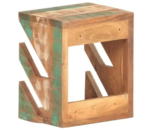 Sienas Skrituļdēļu Plaukts, 25X20X30 Cm, Pārstrādāts Masīvkoks Vidaxl