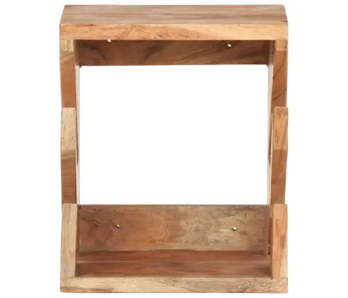 Sienas Skrituļdēļu Plaukts, 25X20X30 Cm, Akācijas Masīvkoks Vidaxl