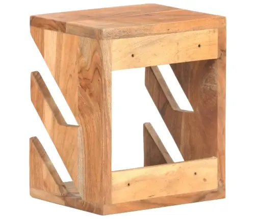 Sienas Skrituļdēļu Plaukts, 25X20X30 Cm, Akācijas Masīvkoks Vidaxl