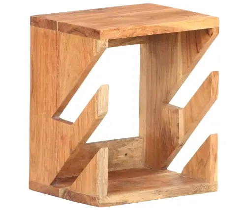 Sienas Skrituļdēļu Plaukts, 25X20X30 Cm, Akācijas Masīvkoks Vidaxl