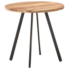 Virtuves Galds, 80 Cm, Akācijas Masīvkoks Vidaxl