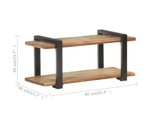 Tv Galdiņš, 90X40X40 Cm, Pārstrādāts Masīvkoks Vidaxl