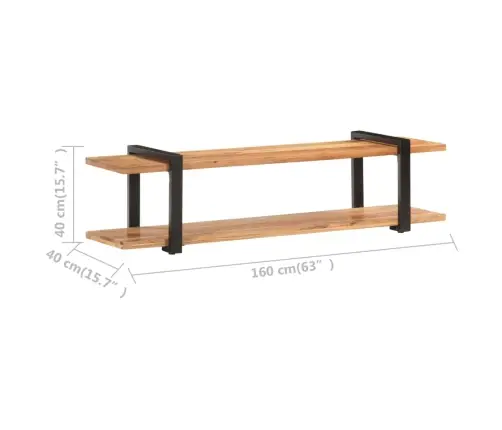 Tv Galdiņš, 160X40X40 Cm, Akācijas Masīvkoks Vidaxl