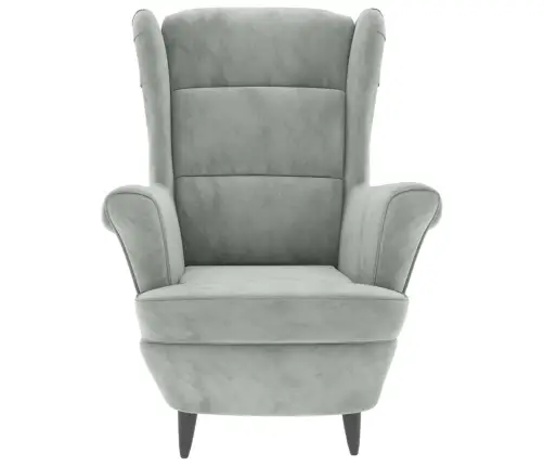 Atpūtas Krēsls, Gaiši Pelēks Samts Vidaxl