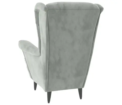 Atpūtas Krēsls, Gaiši Pelēks Samts Vidaxl
