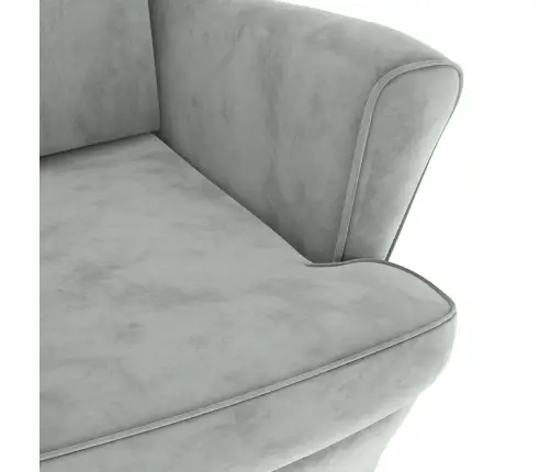 Atpūtas Krēsls, Gaiši Pelēks Samts Vidaxl