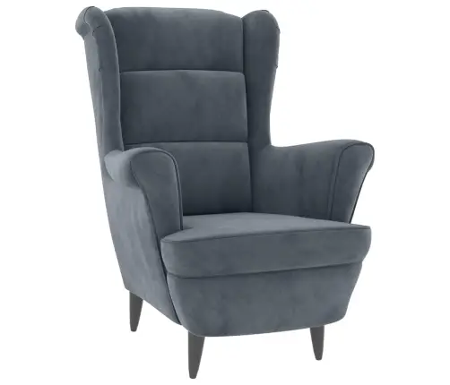Atpūtas Krēsls, Tumši Pelēks Samts Vidaxl