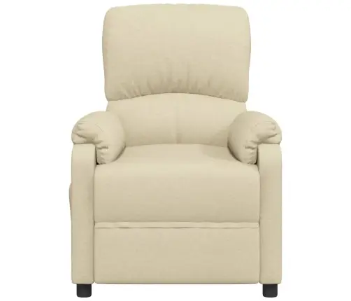 Atpūtas Krēsls, Atgāžams, Krēmkrāsas Audums Vidaxl