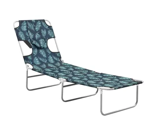 Saliekams Sauļošanās Zvilnis Ar Galvas Spilvenu, Tērauds Vidaxl Saliekams Sauļošanās Zvilnis Ar Galvas Spilvenu, Tērauds Vidaxl