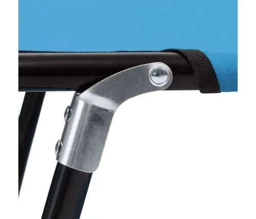 Saliekams Sauļošanās Zvilnis, Tērauds, Tirkīzzils Vidaxl