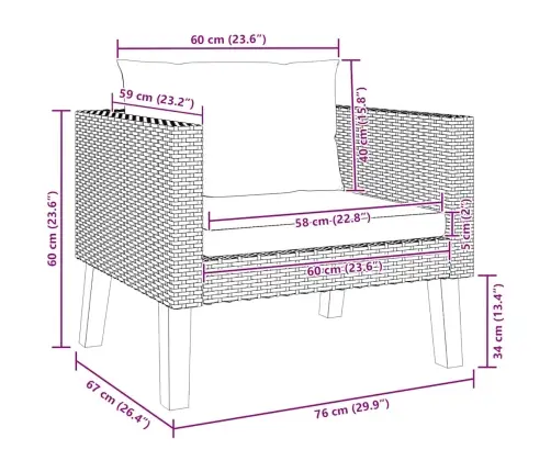 Aia Tugitool Patjadega, Polürotang, Beež