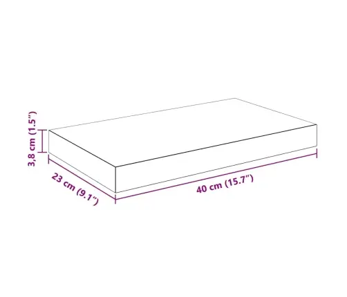 Seinariiul, Kõrgläikega, Valge, 40 X 23 X 3,8 Cm Mdf