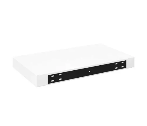 Sienas Plaukti, 4 Gab., Spīdīgi Balti, 40X23X3,8 Cm, Mdf Vidaxl