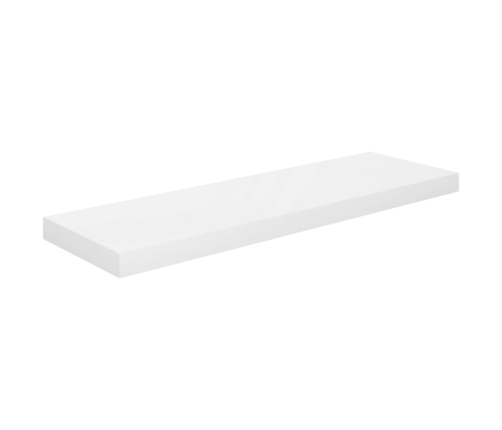 Pakabinamos Lentynos, 2Vnt., Baltos, 80X23,5X3,8cm Mdf
